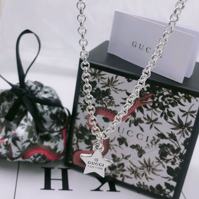GUCCi飾品 古馳泰銀項鏈 Gucci情侶百搭流行吊墜  zgbq1063